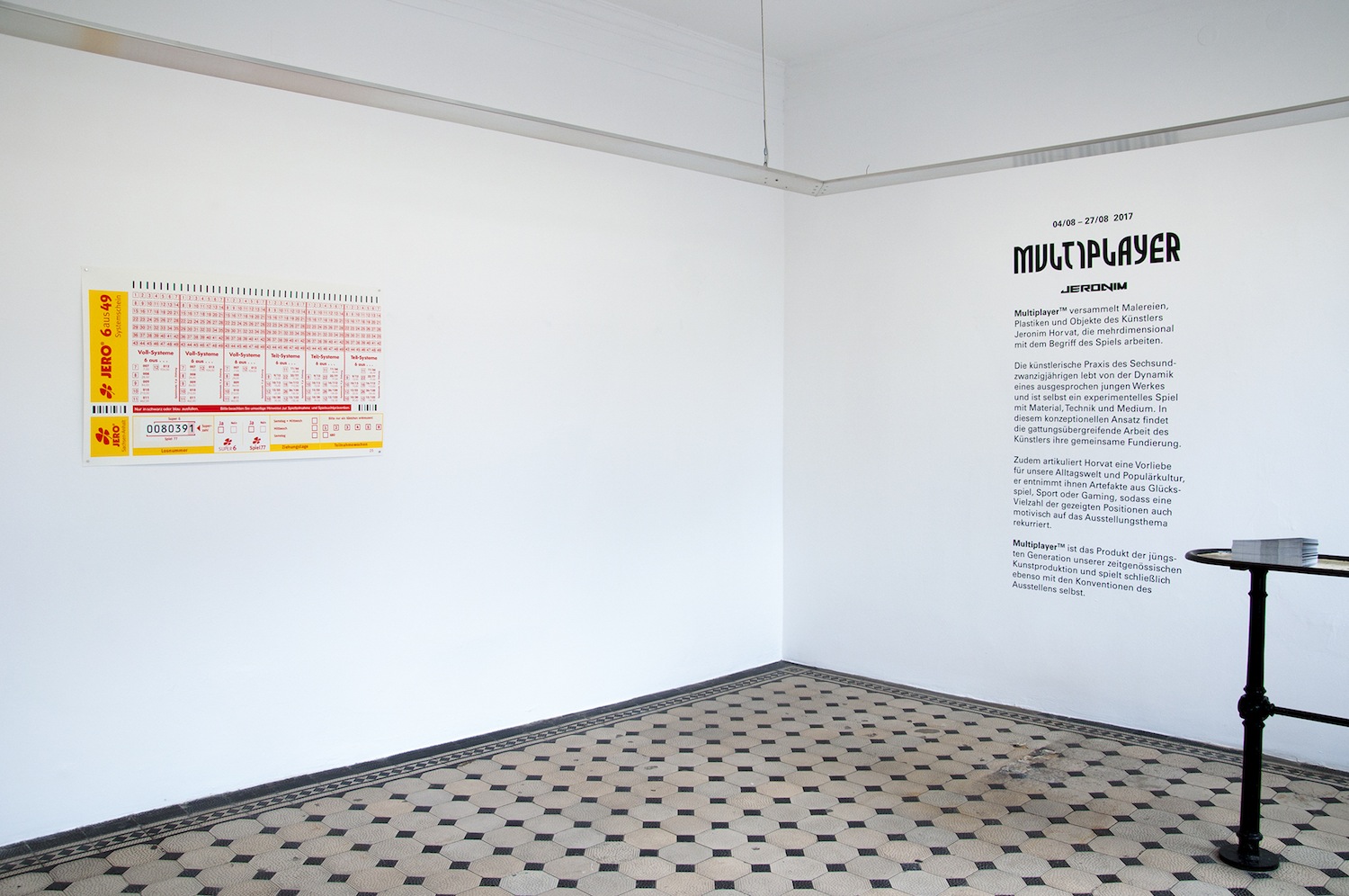 2017 08 Kunstverein Wasserburg — Raum 1 — Jeronim Horvat